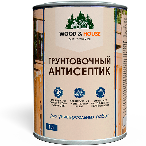 WOOD&HOUSE - Грунтовочный антисептик