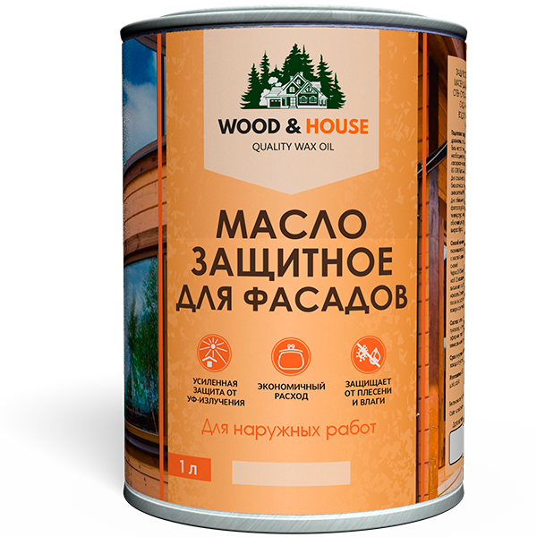 WOOD&HOUSE - Масло защитное для фасадов